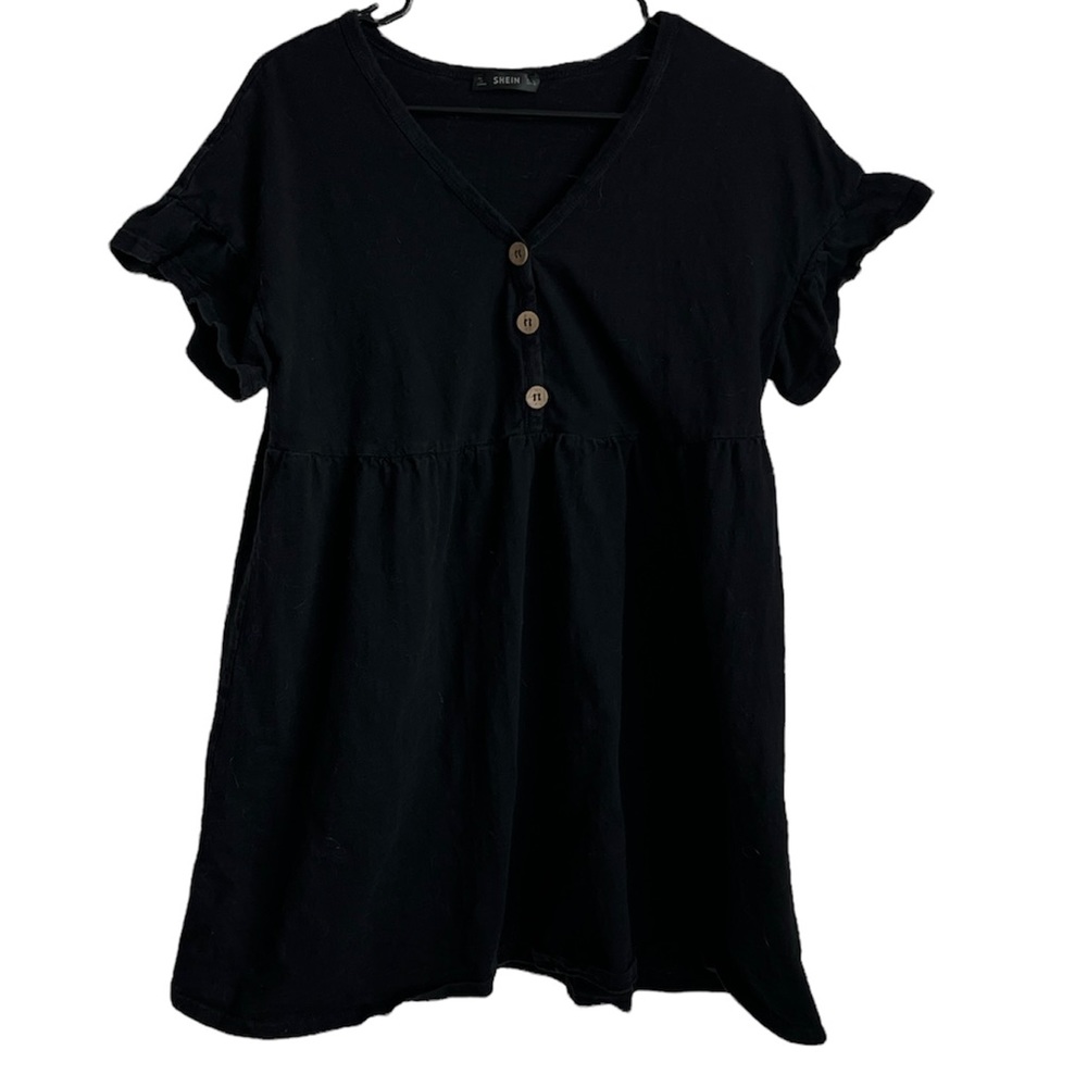 Shein Button Dress Short Sleeves